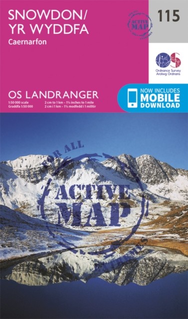 Snowdon  Yr Wyddfa Map  Weatherproof  Caernafon  Ordnance  by Ordnance Survey