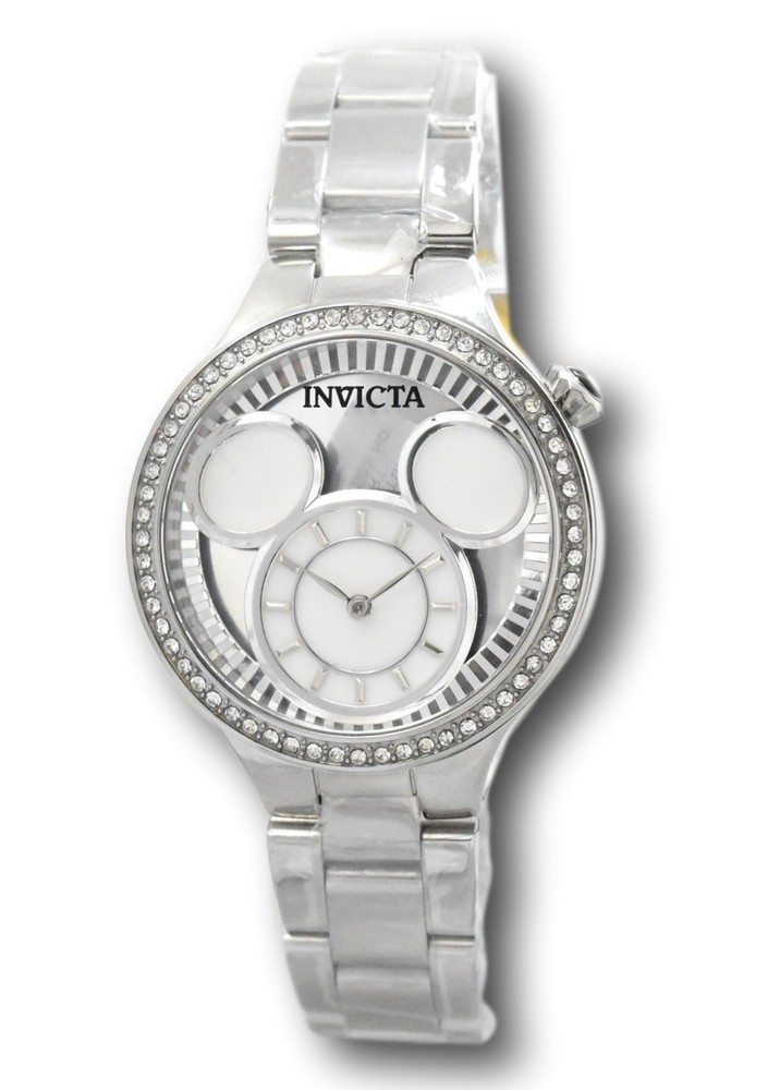 Invicta Disney Luxe 35mm Silver Mickey Dial Limited Edition Womens Watch 36263