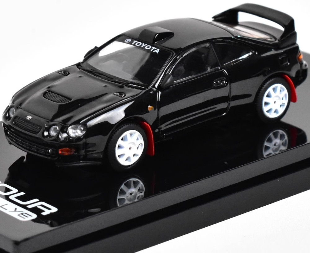 HobbyJapan 1:64 Black JDM Celica GT Rallye Sports Model Diecast Metal Car