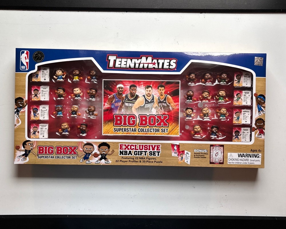 NBA Collectibles TeenyMates Big Box 22 Superstar Player BIG BOX Gift Set NEW