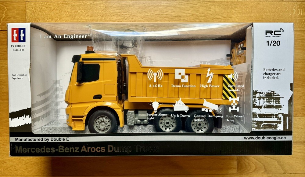 1:20 Double E Eagle RC Mercedes Arocs Dump Truck E525-003-image