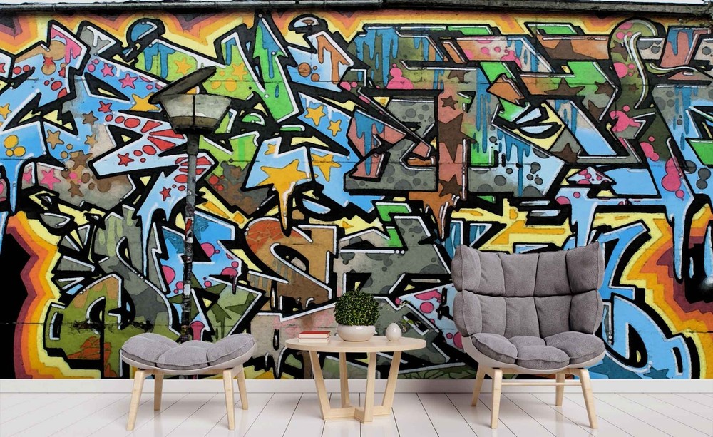 3D Graffiti Art Wall Murals Wallpaper Murals Wall Sticker 4