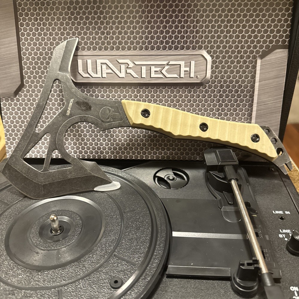 Wartech Field Hatchet Stonewash Blade Tan Poly Handle