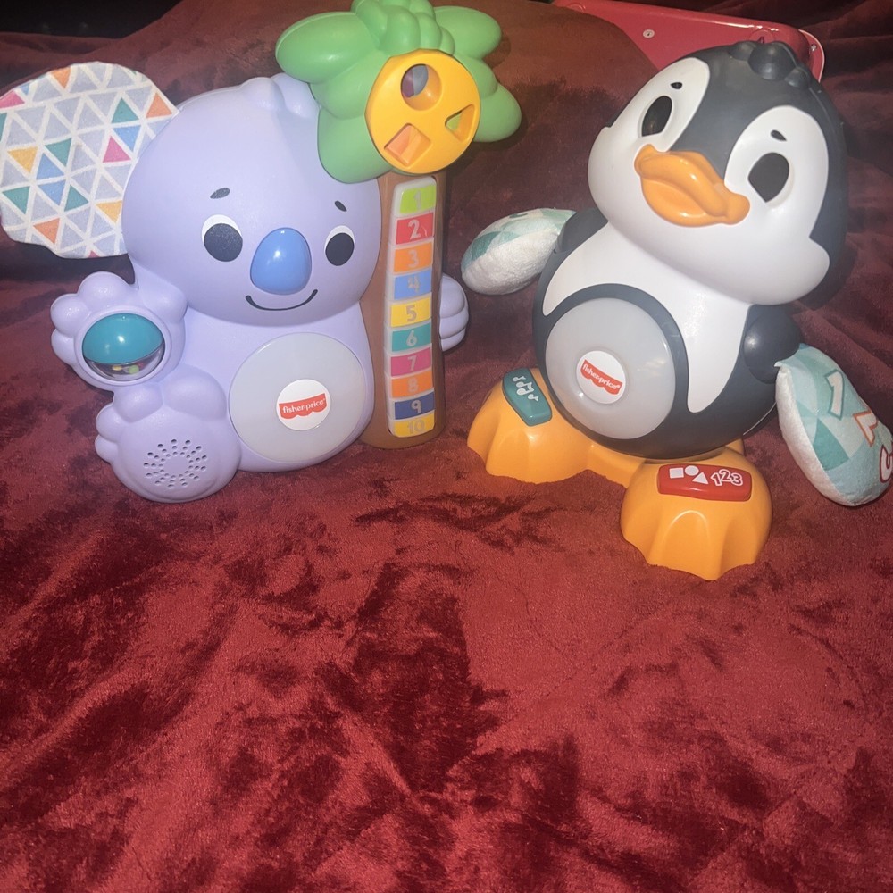 Fisher-Price Electronic Koala & Penguin Interactive Learning Toy Set  