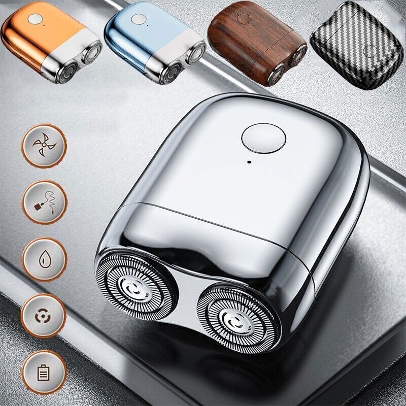 Peonly Electric Razor, Elemenix Shaver, Mini Double Head Electric Shaver
