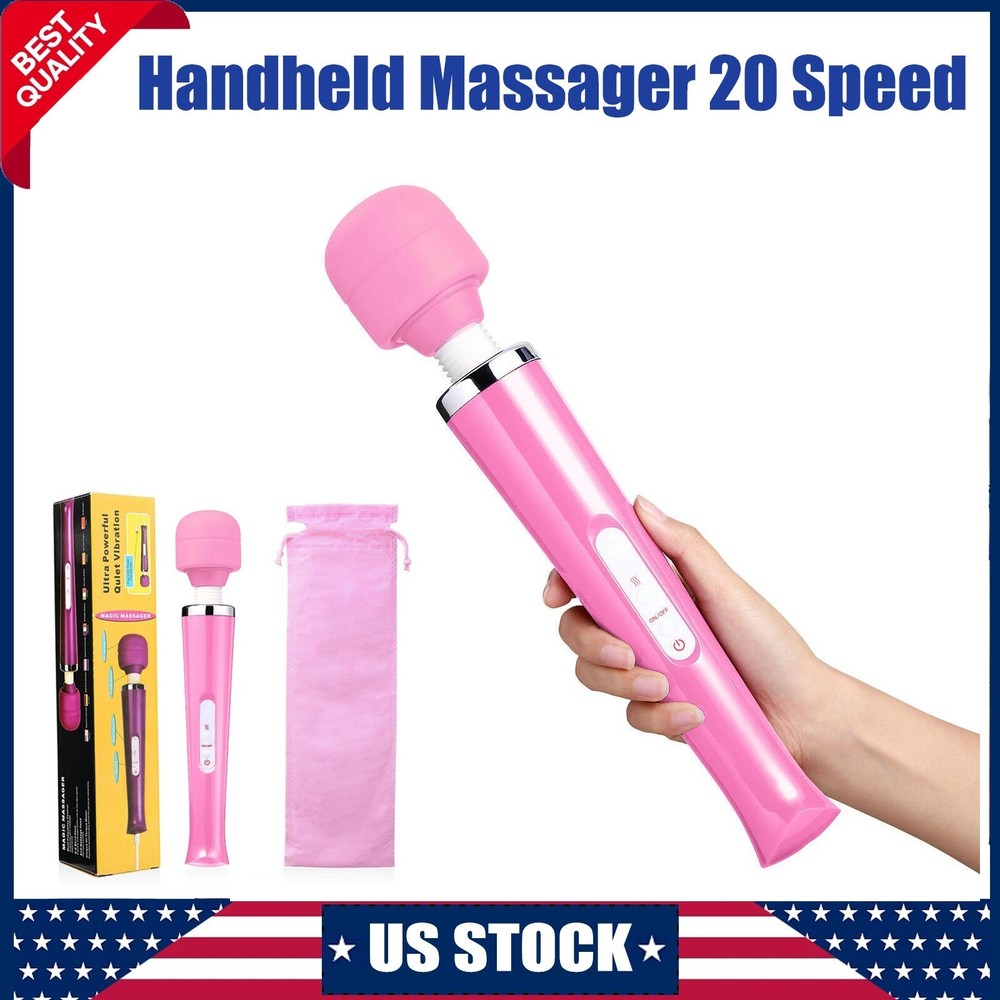 Handheld Massager Wand Vibrating Massage Magic Full Body Therapy Motor 20 Speed