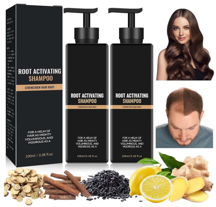 Spartan Root Activator Shampoo, Anti Hair Loss Shampoo,Promotes Hair Growth 2Pck