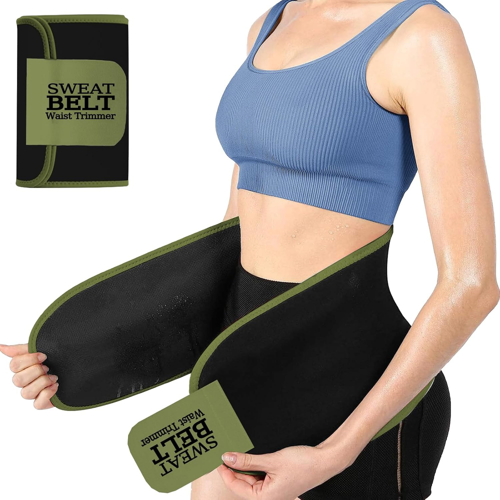 Neoprene Waist Trainer Trimmer Belt for Women & Men – Slimming Sweat Band