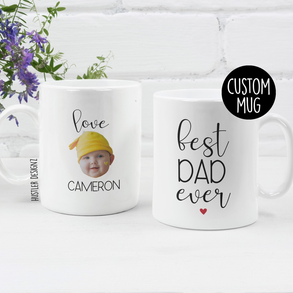 Best Dad Ever Mug Gift For Dad Baby Photo Gift For Dad Dad Gift Dad Mug