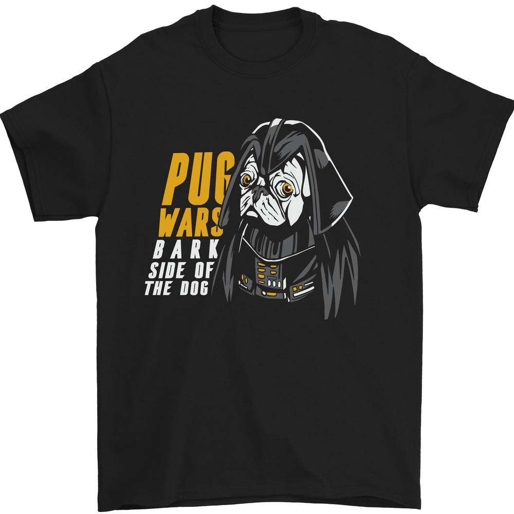 Pug Wars Funny Parody Dog Mens T-Shirt 100% Cotton
