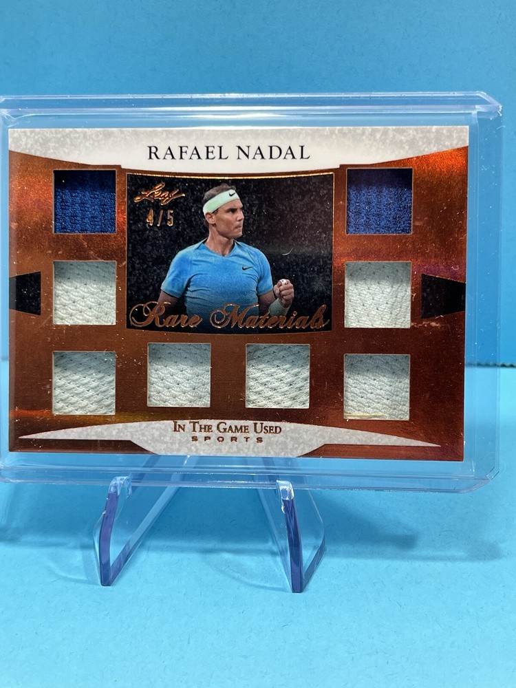 Rafael Nadal 2024 Leaf In The GAME USED Rare Material Octo Swatch SSP # 4/5