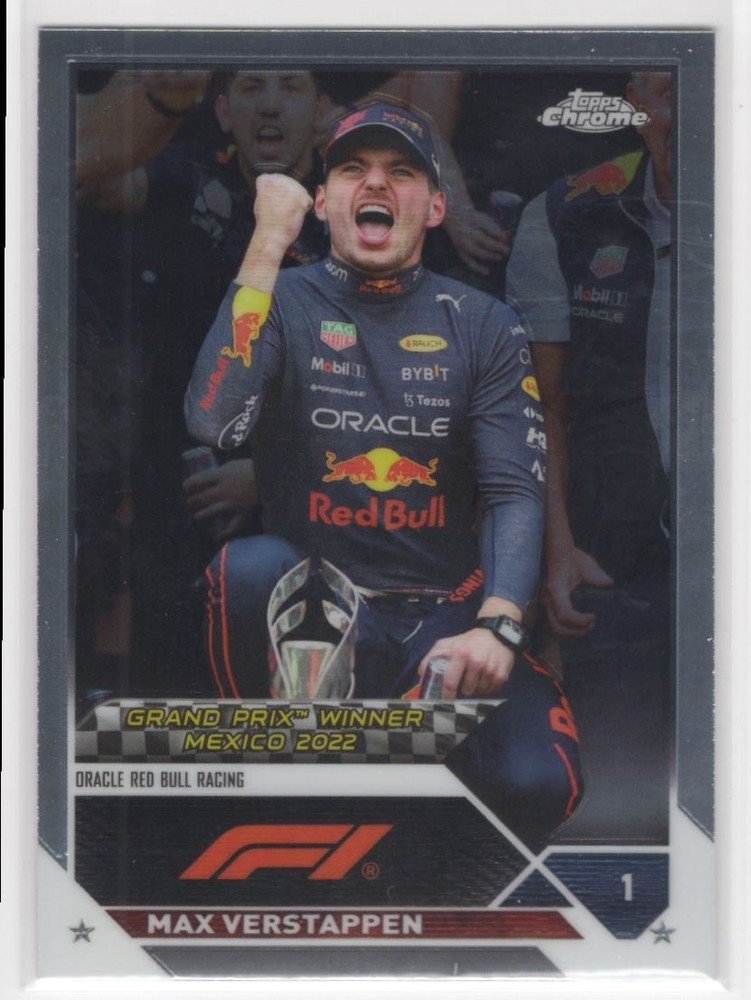 2023 Topps Chrome Formula 1 Max Verstappen Oracle Red Bull Racing #163
