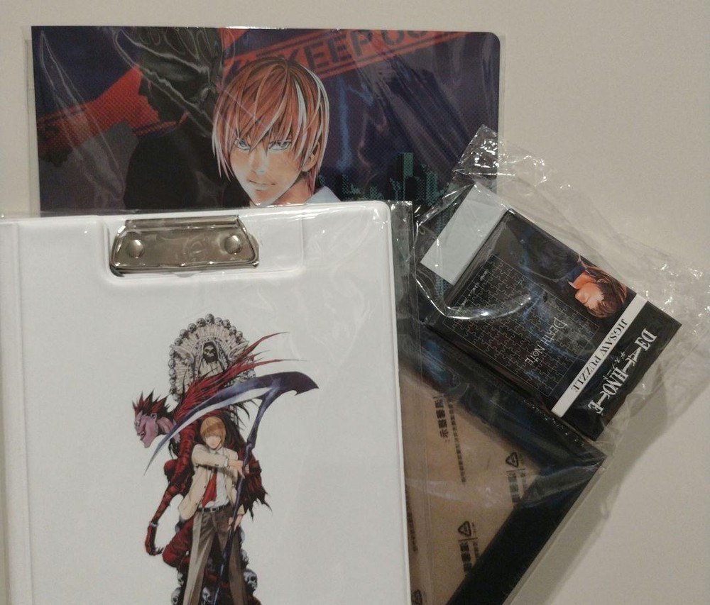 Death Note Escape Game Set with Puzzle Clipboard & Clear File  New Condition