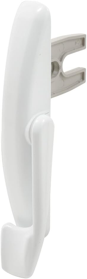 Durable Bright White Zinc Locking Window Handle – Multipoint Security Design