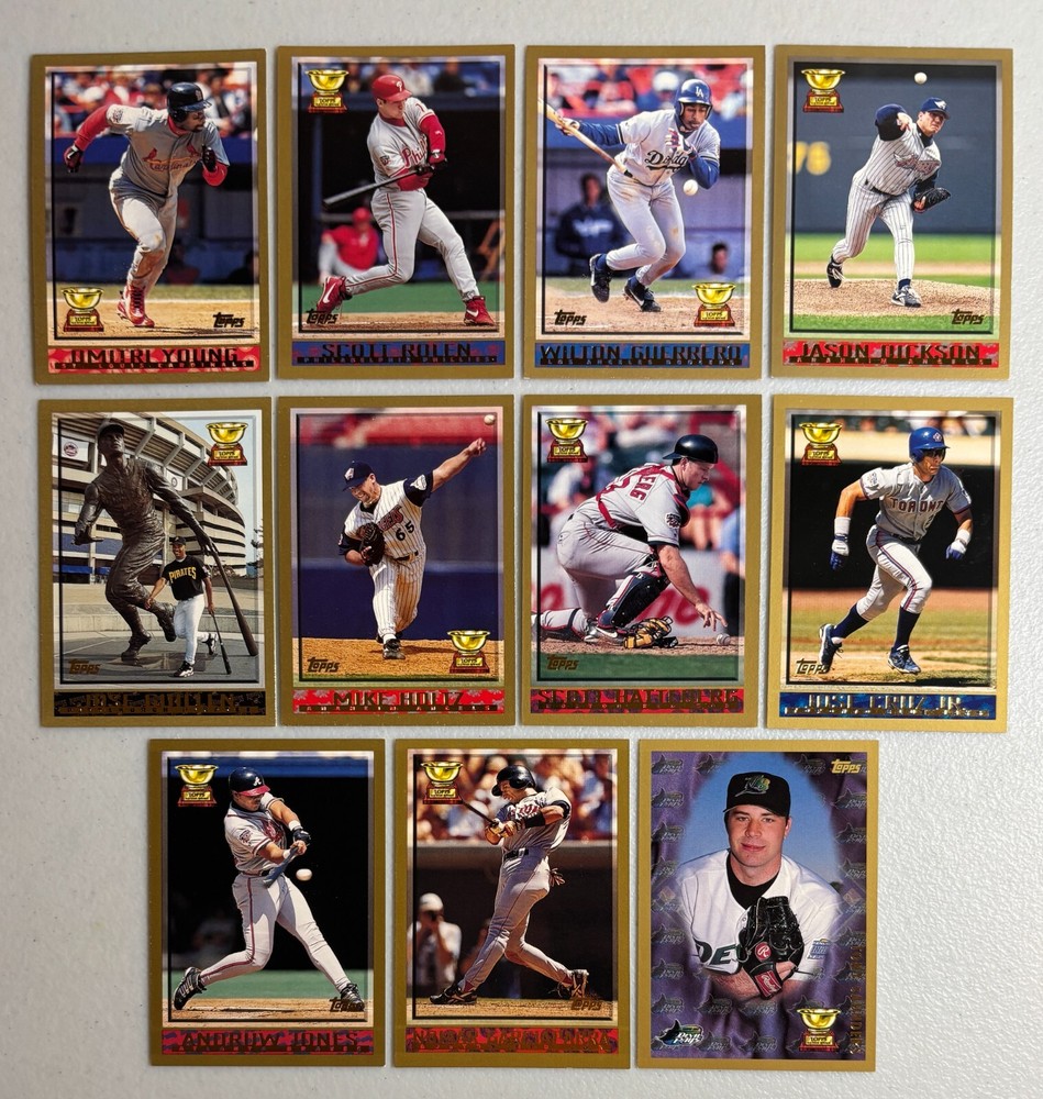 1998 Topps All Star Rookie Team Gold Cup 11-Card Set Featuring Rolen Jones Nomar