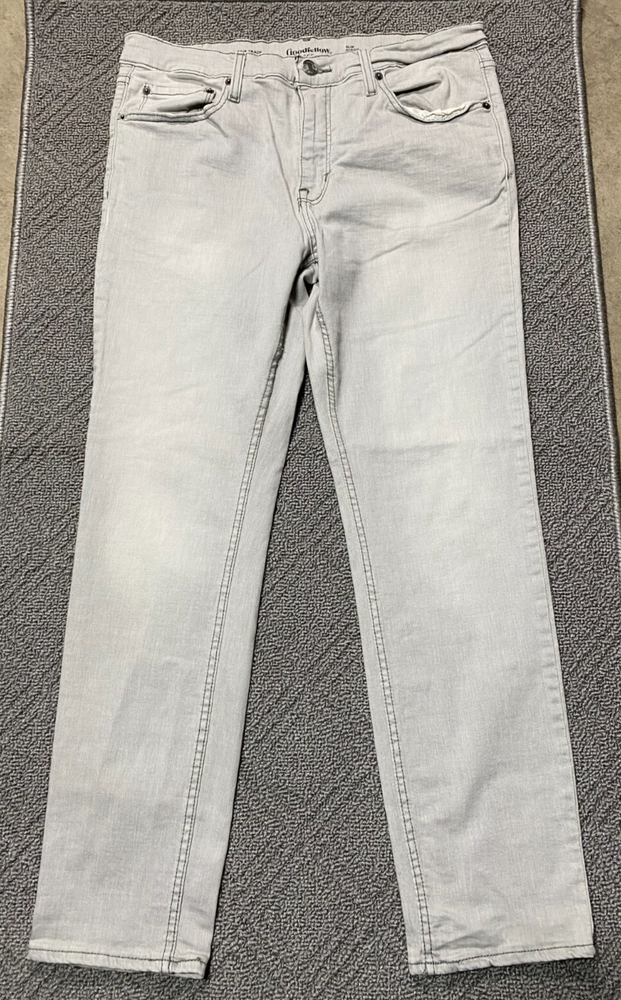 Goodfellow Men's Light Gray Stretch Skinny Jeans 32x30