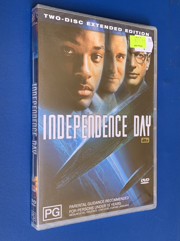 INDEPENDENCE DAY. 2 DISC EXTENDED EDITION. IN UNOPENED AS NEW CONDITION .