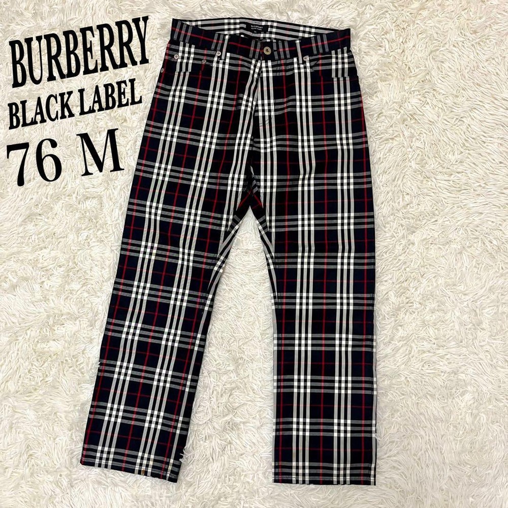 Burberry Black Label Nova Check Pants 76 M F/S from Japan