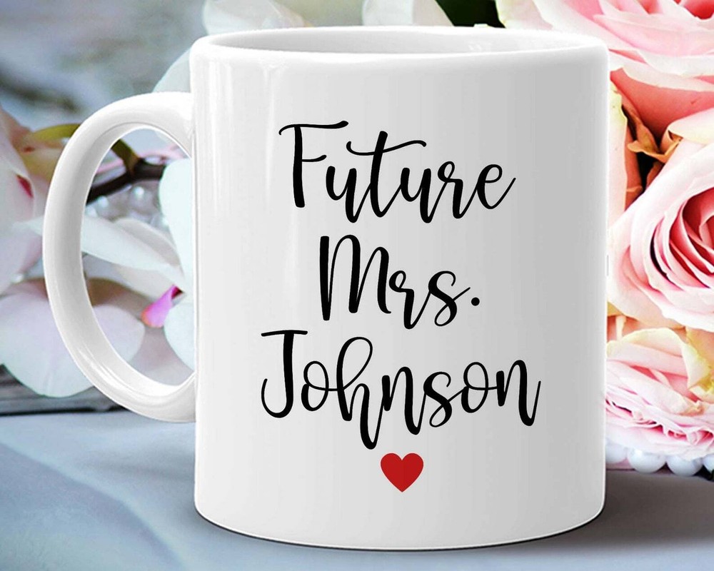 Future Mrs. Taza Regalos de Compromiso Novia Ducha Fiesta Regalo Comprometido Novia a Ser