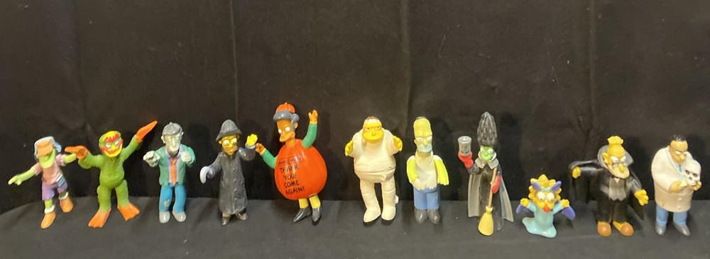Simpsons Burger King Treehouse of Horror Halloween Figures Lot of 11