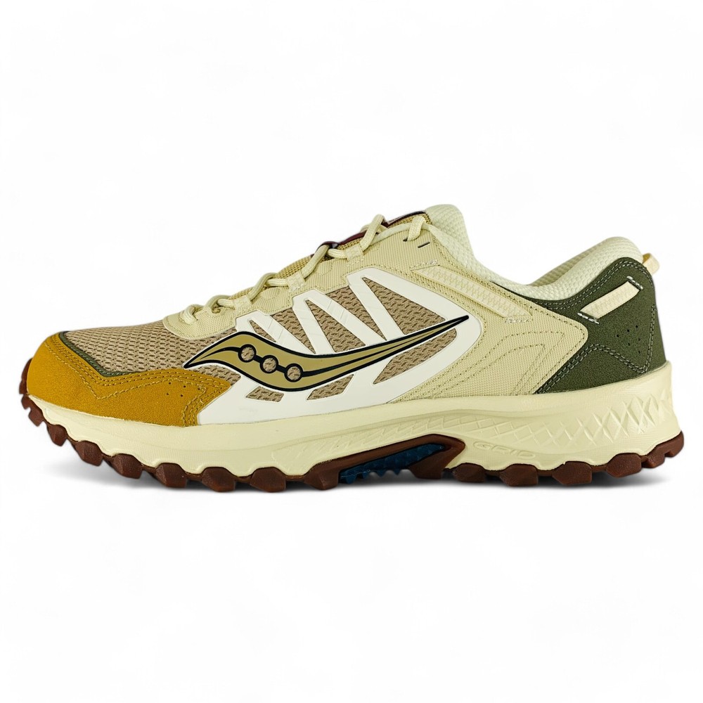 Saucony Grid Peak Tan Chino Green Men's Shoes Athletic Sneakers S70814-5