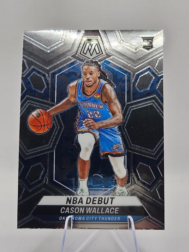2023-24 Mosaic Cason Wallace #258 RC NBA Debut Silver OKC Thunder
