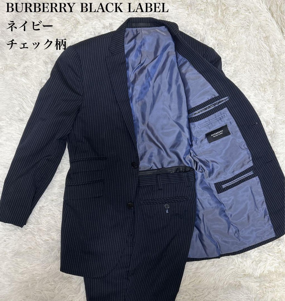 Burberry Black Label Navy Stripe S F/S from Japan