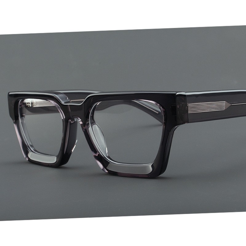 Luxury Thick Acetate Eyeglass frames Women Men Retro Spectacles Glasses Black