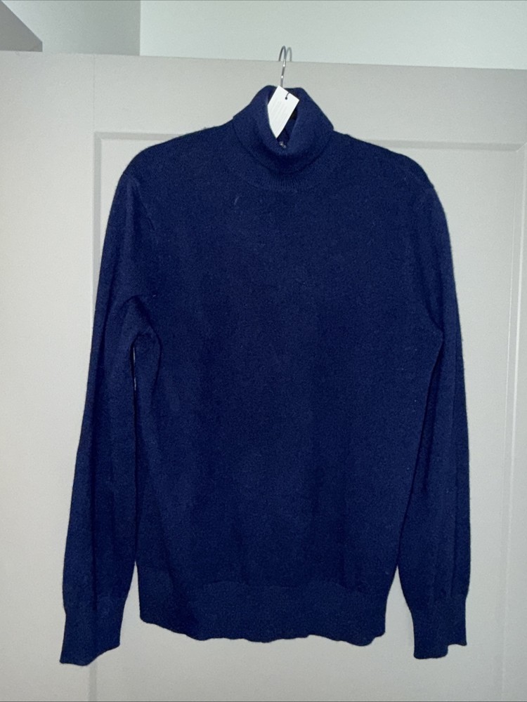 Men’s New With Tags navy Brooks Brothers cashmere turtleneck Sweater