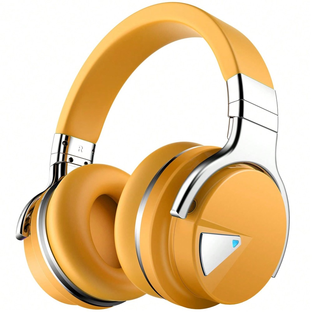 Wireless ANC Headphones with 30H Battery, Built-in Mic & Deep Bass – Black