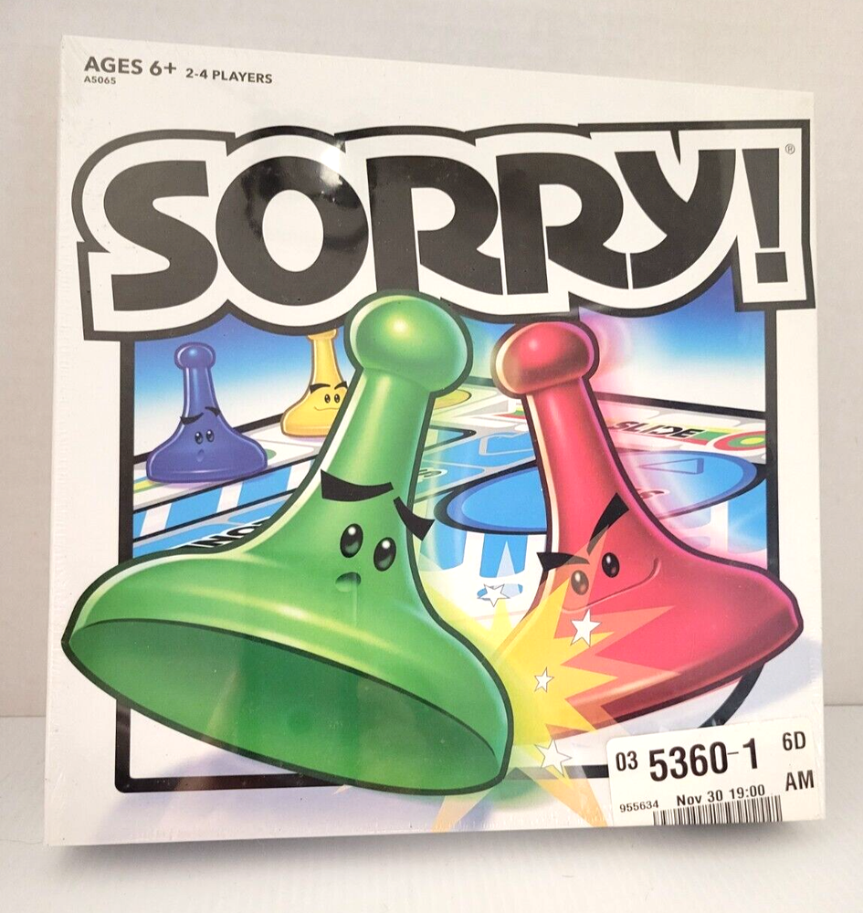 NEW Hasbro SORRY Family Game - FACTORY SEALED BOX - # A5065