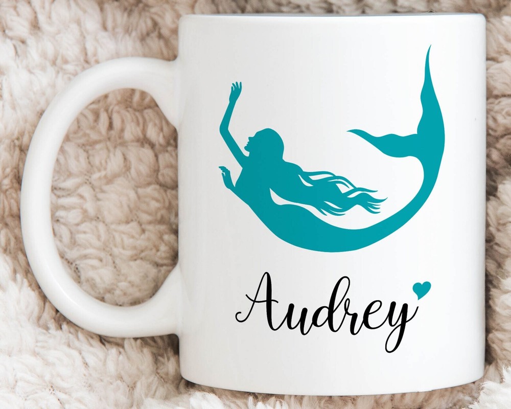 Mermaid Coffee Mug Themed Gift For Women Who Love The Sea