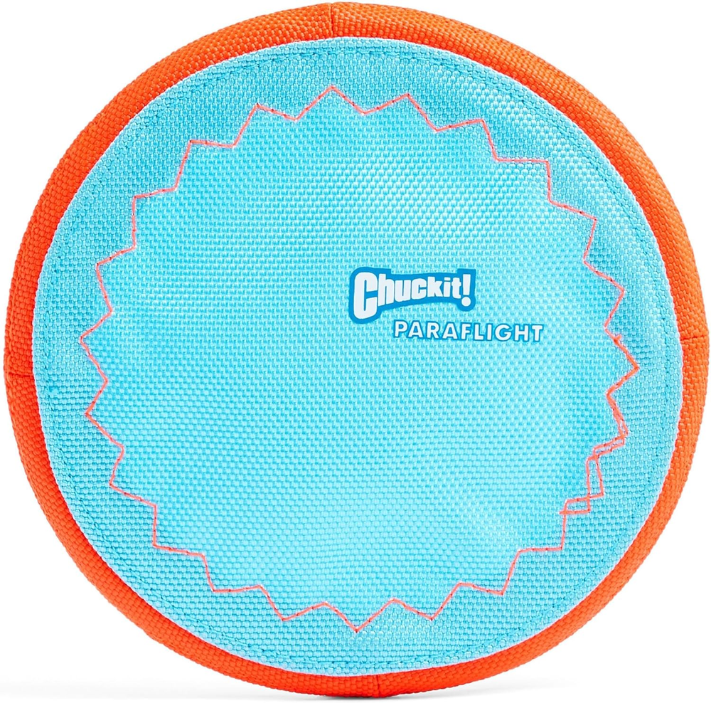 Paraflight Flying Disc Dog Toy - Water Floating Flyer - Durable Nylon Constructi