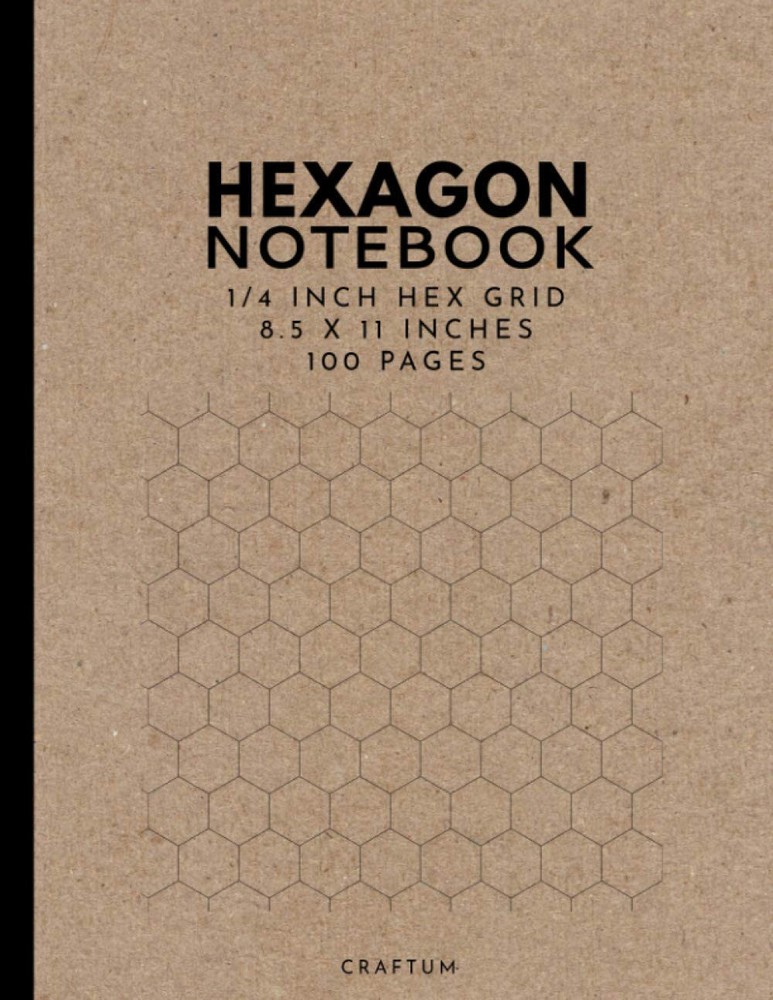 Hexagon Notebook: 1/4