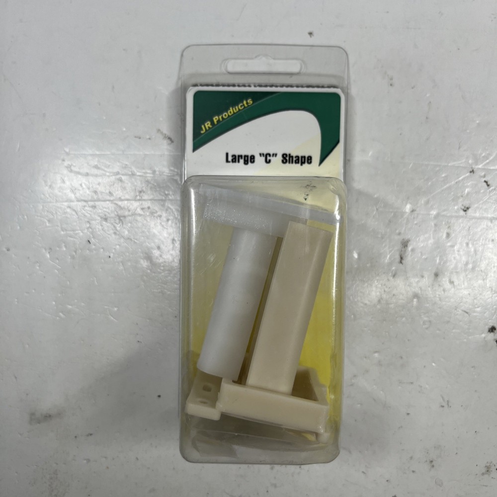 JR Products 70735 Large C-Shape White Drawer Slide Socket Set