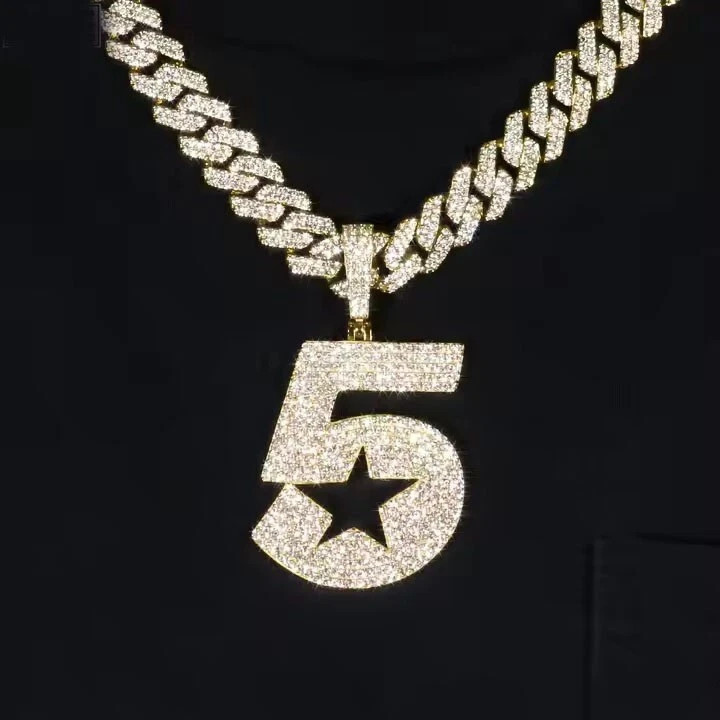 VVS1 Moissanite Any Custom Number 