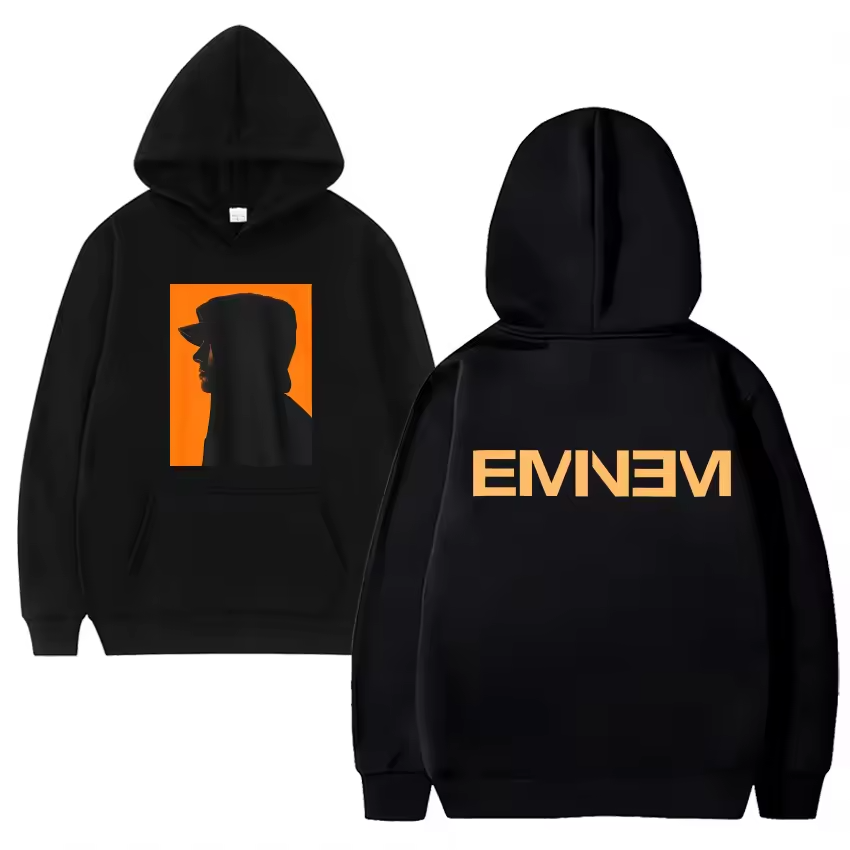 Eminem Hip hop legend silhouette Graphic hoodie men women double sided