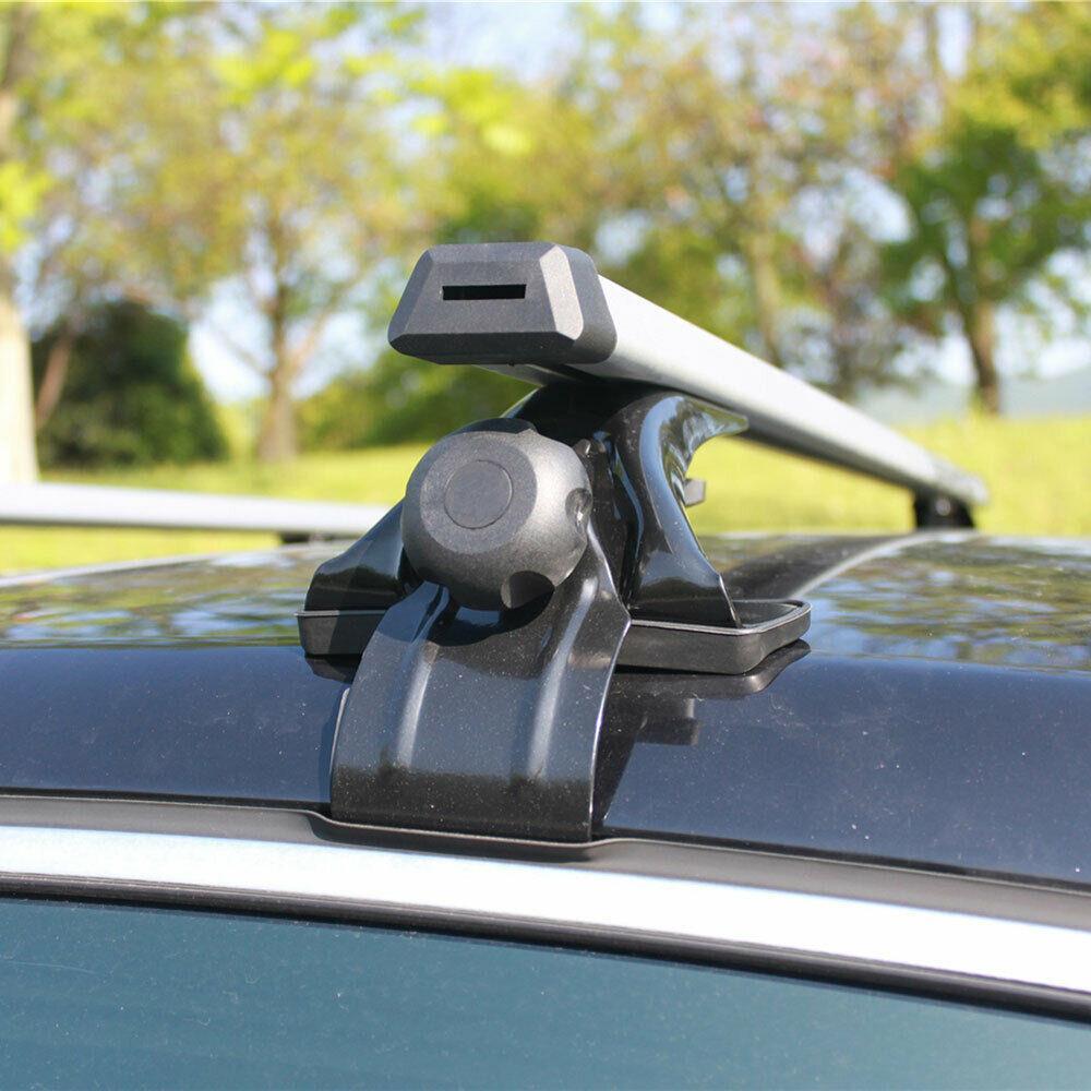 2pcs Aluminium Alloy Removable Roof Rack Overhead Luggage Rack 130 LBS