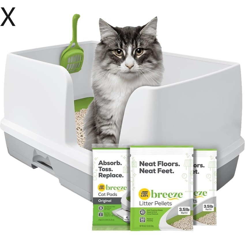 Purina Tidy Cats Non Clumping Litter System, Breeze XL All-in-One OdorControl