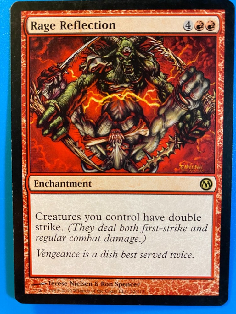 MTG 1x Rage Reflection Duel of the Planeswalkers Magic the Gathering Card x1 LP