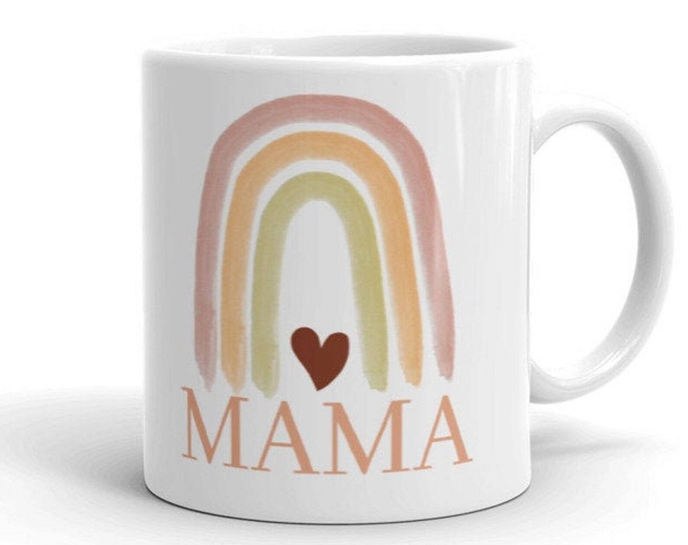 Mama Mug Rainbow Mama Rainbow Mug Mommy Cup Coffee Lovers Gift Large Coffee Mug
