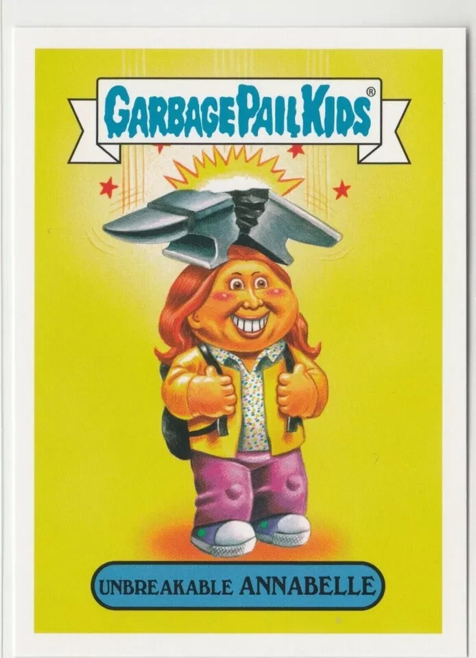 Unbreakable Annabelle GPK 2016 Prime Slime Trashy TV Card #4a