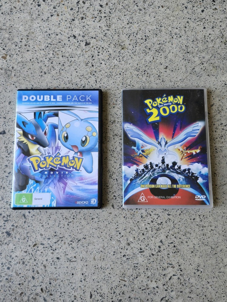 Rare Pokemon Movie 2000 DVD Bundle With Movie Collection REG4 Edition