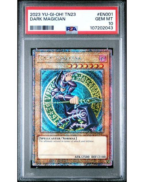 PSA 10 GEM MINT Dark Magician TN23-EN001 25th Anniversary Tin Dueling Heroes 2023