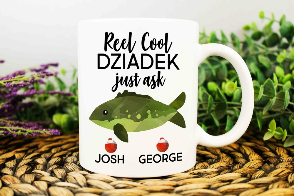 Fishing Gift For Dziadek Christmas Gifts For Dziadek Custom Mug For Dziadek