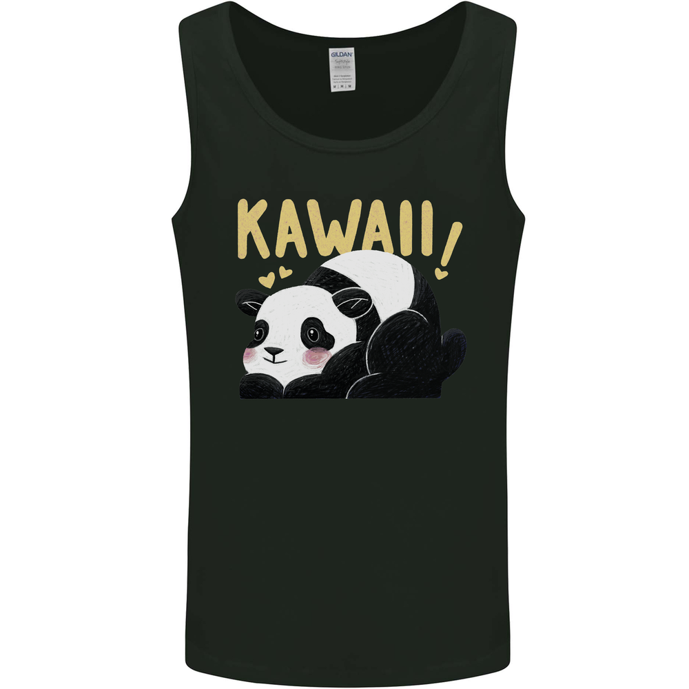 Kawaii Panda Bear Cute Mens Vest Tank Top