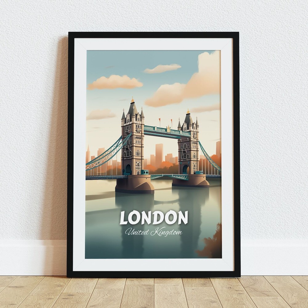 London Travel Poster Wall Art Print London Poster Home Decor London London