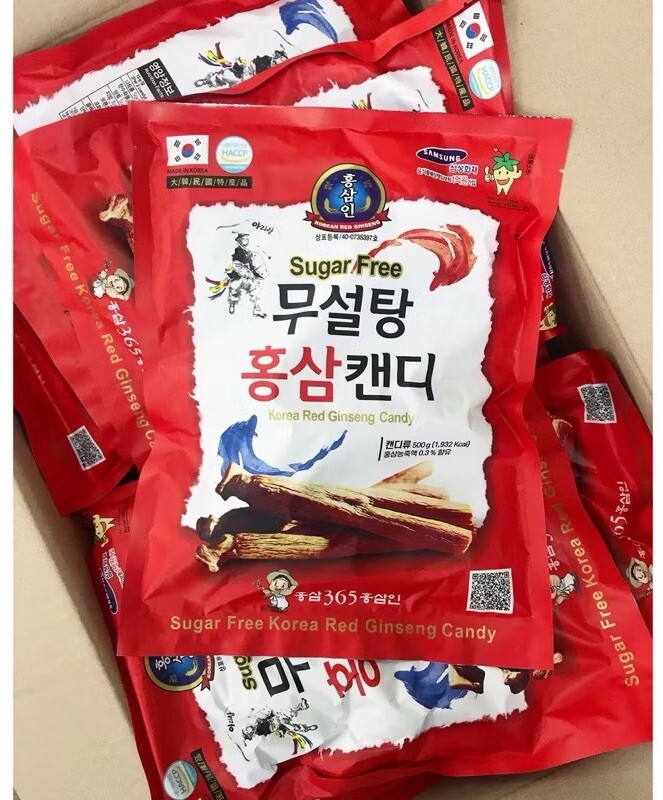 Korean Red Ginseng ( 365 Candy) 500g Nutritio Free-Sugar Energy Supplement KOREA