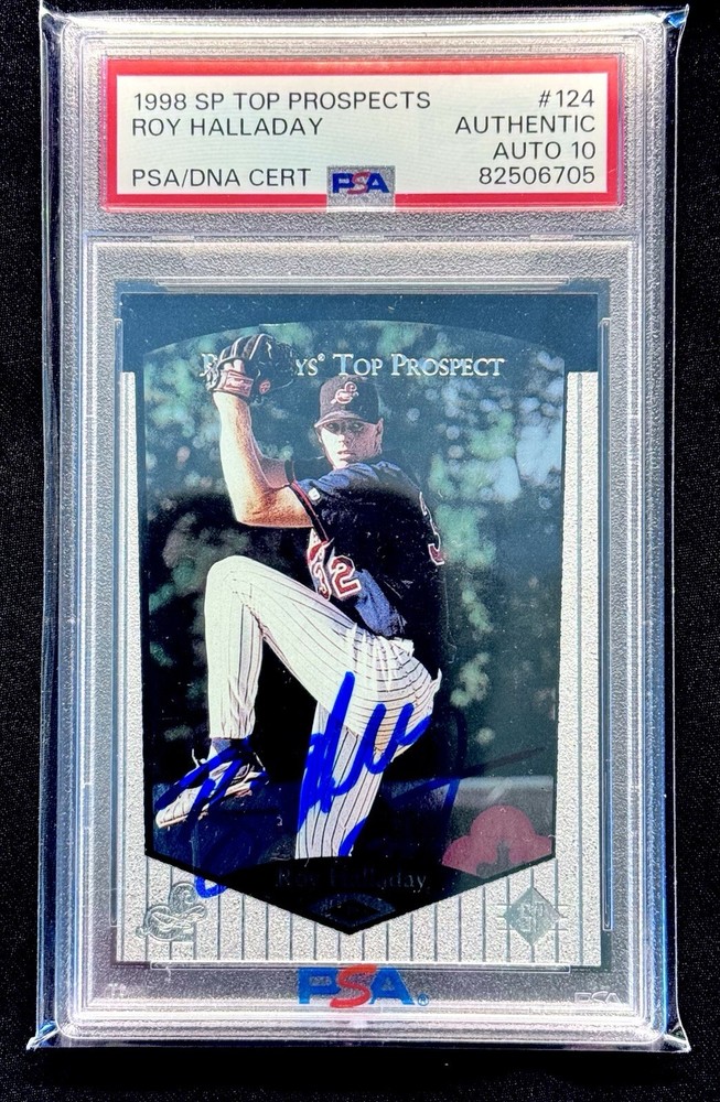 Roy Halladay 1998 SP Top Prospects Rookie AUTOGRAPH PSA 10 💎 Blue Jays HOF