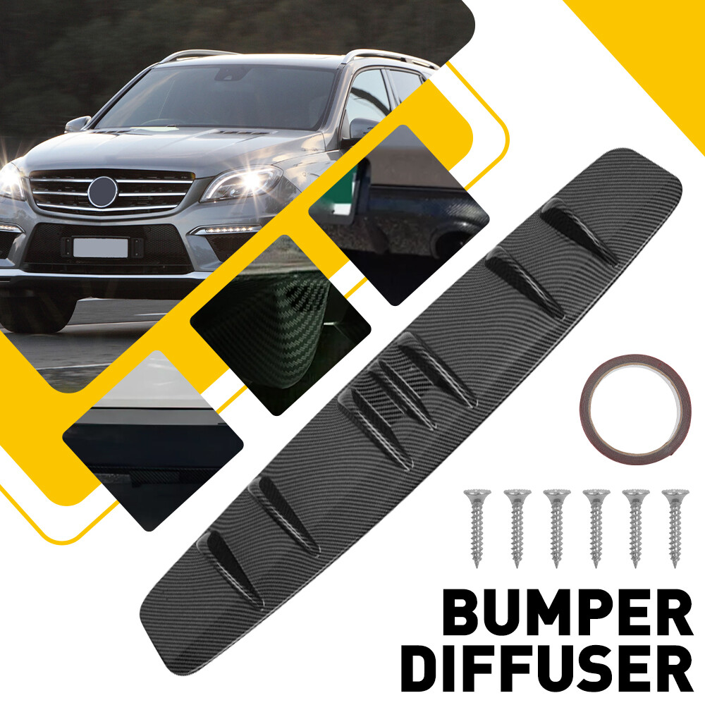 For Mercedes Benz C250 Carbon C300 Rear Lip Bumper Valance Diffuser Spoiler